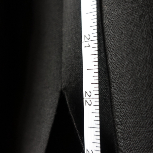 Wool Rallinati Black Wide Pleated Palazzo Pants - Picture 6 of 12